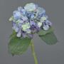 Fiore artificiale ortensia FUXIANG, blu-lilla-verde, 50 cm, Ø 16 cm