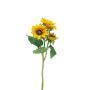 Ramo decorativo di girasole LINGYAN, giallo, 35 cm