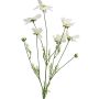 Ramoscello decorativo con fiori per cestino decorativo BAILING, color crema, 90 cm