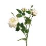 Ramo di rosa in plastica SHIYUN, color crema, 60 cm, Ø 3,5-8,5 cm