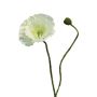 Fiore decorativo papavero YILAN, bianco, 60 cm, Ø 12 cm