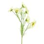 Ramo in plastica di cosmea YUNIAN, color crema, 75 cm
