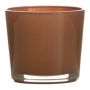 Vaso da fiori in vetro ALENA, marrone caramello, 19 cm, Ø 19 cm