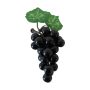 Frutta artificiale: grappoli d'uva SHEBEI, neri, 8cm, Ø4cm