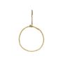 Anello metallico artificiale HELIJIA da appendere, floccato, bianco, Ø 15 cm