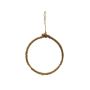 Anello metallico artificiale HELIJIA da appendere, floccato, verde, Ø 15 cm