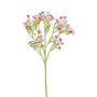 Ghirlanda di gipsofila in tessuto CECILIA, rosa shocking, 45 cm, Ø 1 cm