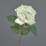Rosa in tessuto YUFAN, color crema, 45 cm, Ø 13 cm