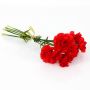 Bouquet di garofani di plastica CAROLINA, rosso, 30cm, Ø10cm