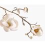 Ramo decorativo di magnolia KOSTAS, bianco, 55 cm, Ø 6-8 cm
