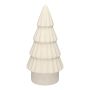 Albero di Natale decorativo LOVRA, terracotta, bianco, 20 cm, Ø 9,8 cm