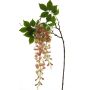 Ramo decorativo di glicine LIANMU, rosa, 140cm