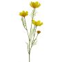 Fiore decorativo a forma di cestino ZHINIAN, giallo, 60 cm, Ø 3-6 cm