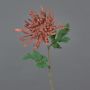 Fiore artificiale, crisantemo YASULI, rosso-marrone, 70 cm, Ø 18 cm