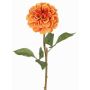 Fiore sintetico dalia BREDANA, arancione, 60cm, Ø11cm
