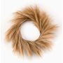 Ghirlanda artificiale di erba piumata con pannocchie ILIAD, beige, Ø60cm