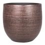 Vaso in ceramica AGAPE con grano, rame, 22 cm, Ø24 cm
