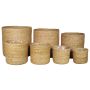 Cestino di erba marina AMPARO, 7 pezzi, beige, 12-30cm, Ø13-32cm