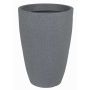 Portafiori in plastica PINIOS, effetto pietra, grigio, 77cm, Ø53cm