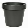 Copri vaso in plastica VOTHY, nero opaco, 22cm, Ø25cm