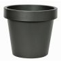 Copri vaso in plastica VOTHY, nero opaco, 18cm, Ø20cm
