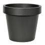Copri vaso in plastica VOTHY, nero opaco, 18 cm, Ø 20 cm