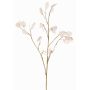 Ramo artificiale di Lunaria KONIA, color crema, 95cm