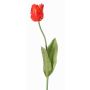 Fiore in tessuto tulipano pappagallo UAKARI, rosso-arancione-verde, 65cm, Ø6cm