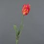 Fiore in tessuto tulipano pappagallo UAKARI, rosso-arancione-verde, 65 cm, Ø 6 cm