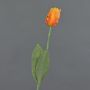 Fiore in tessuto Tulipano pappagallo UAKARI, arancione-giallo, 65cm, Ø6cm