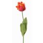 Fiore in tessuto Tulipano pappagallo UAKARI, rosso-fucsia-arancione-verde, 65cm, Ø6cm