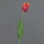 Fiore in tessuto Tulipano pappagallo UAKARI, rosso-fucsia-arancione-verde, 65cm, Ø6cm