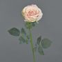 Rosa in velluto HUSA, rosa-crema, 75 cm, Ø 10 cm