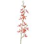 Ramo di fiori artificiali, orchidea Cattleya TRASSA, rosso-arancione, 80 cm, Ø 4-8 cm