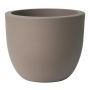 Vaso da esterno rotondo ETRION in plastica, color taupe, 61 cm, Ø 74 cm