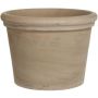 Vaso da fiori in terracotta NORETH, venato, marrone, 32 cm, Ø 36 cm