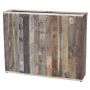 Fioriera rettangolare BUNJER in legno, venature naturali, marrone, 93x25x75 cm