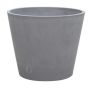Vaso da fiori SUAVIA in cemento-legno, grigio, 40,5 cm, Ø 50 cm