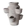 Vaso a più livelli per erbe aromatiche ILMORA in terracotta, realizzato a mano, marrone, 48 cm, Ø 41 cm