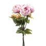Mazzo di fiori artificiali con peonie VATANA, lilla chiaro-verde, 50 cm, Ø 18 cm
