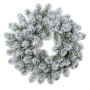 Ghirlanda artificiale di abete FRANKLIN, innevata, bianco-verde, Ø 50 cm
