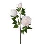 Ramo artificiale di peonia CRUNT, bianco, 85 cm