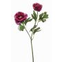 Ramo artificiale di ranuncolo FLORANCE, viola scuro, 45 cm