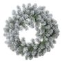 Ghirlanda artificiale di abete FRANKLIN, innevata, bianco-verde, Ø 60 cm