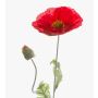 Papavero finto LISSIE, rosso, 70cm, Ø 12cm
