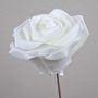 Schiuma sintetica decorativa Rosa REGINE, bianca, 30 cm, Ø 16 cm
