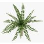 Pianta artificiale felce a pallina GEVROL su stelo, difficilmente infiammabile, verde, 35cm