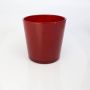 Grosso vaso in vetro / Portafiori ALENA, rosso, 19cm, Ø18,5cm