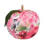 Mela decorativa AKUNA in cotone, fatta a mano, motivo floreale, colorata, Ø 20 cm