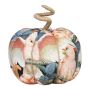 Zucca decorativa AKUNA in cotone, fatta a mano, motivo kakadu, colorata, Ø 18 cm